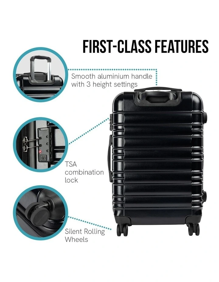 Hard Shell Noctis Suitcase 20in in Black image 4