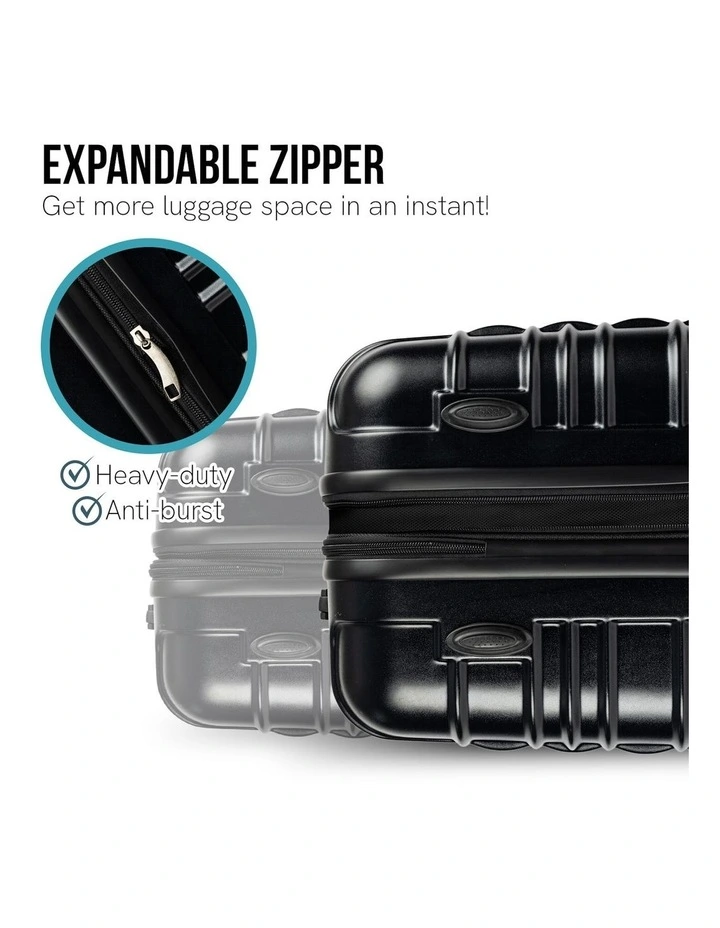 Hard Shell Noctis Suitcase 20in in Black image 5