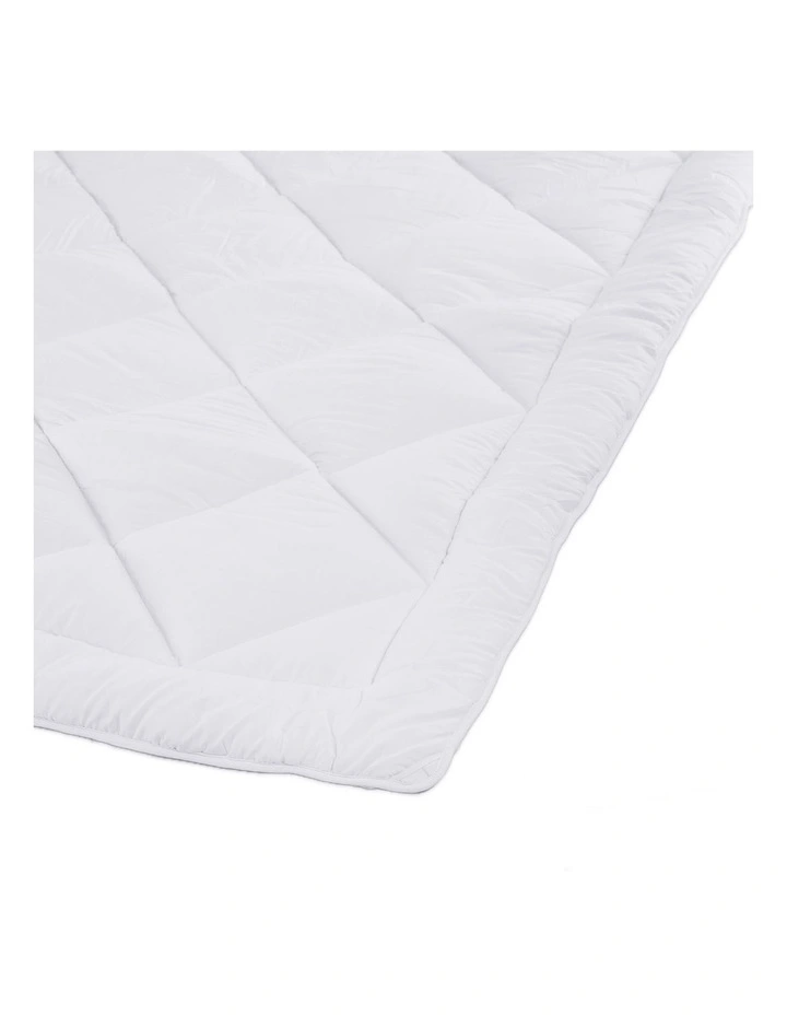Microfibre Bamboo Quilt 500GSM King in White image 4