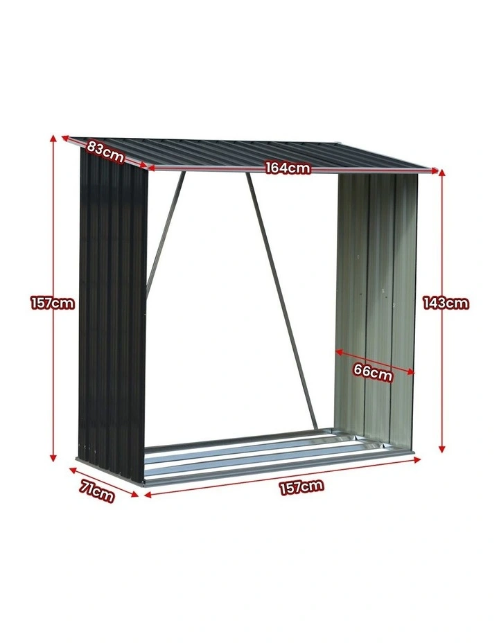 Wallaroo Wood Storage in Black image 3