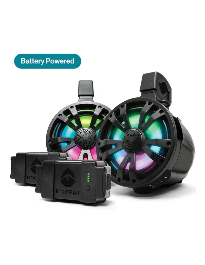 ExtremeTower Speakers TBB8 - 2 Battery Powered Bluetooth Amplified Tower Speakers 2pcs set image 4