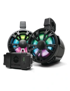 ExtremeTower Speakers TB8 - 1 Battery Powered Bluetooth Amplified Tower Speakers  1 Passive Speaker 2pcs set