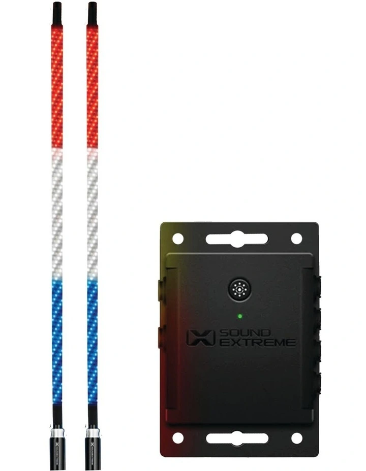 Extreme Whip Kit Qty 2 x 4ft (122cm) plus LEDCast Controller image 1