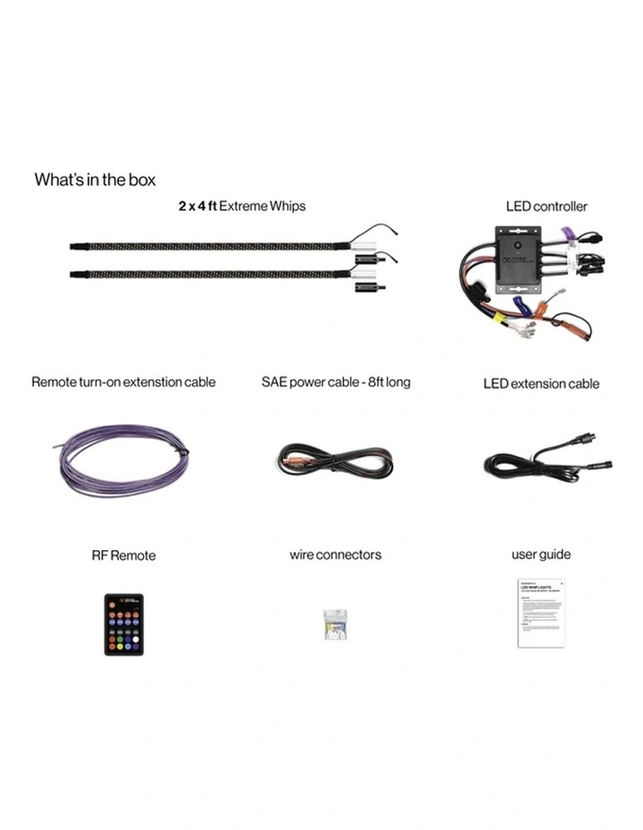 Extreme Whip Kit Qty 2 x 4ft (122cm) plus LEDCast Controller image 6