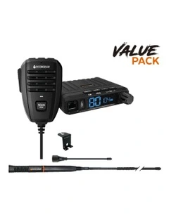 EcoXTalk 5 Watt UHF CB Fixed Mounted Radio EXG1000 in Black