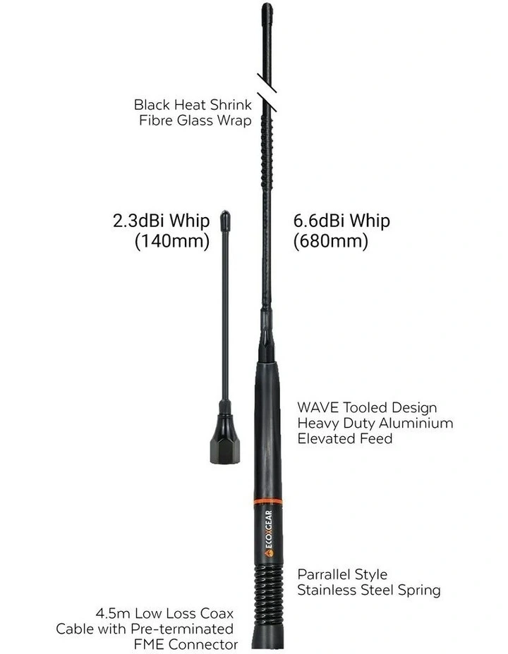 Atepl660-2pk Uhf Cb Antenna Barrel Spring in Black image 3