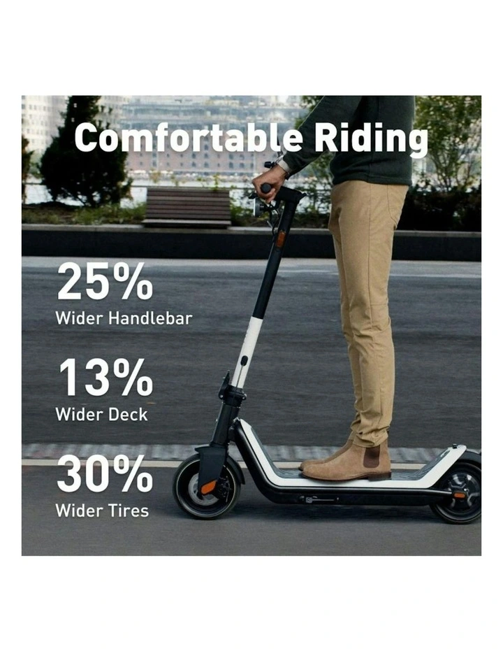 Electric Kick Scooter KQI3 in Sport White image 3
