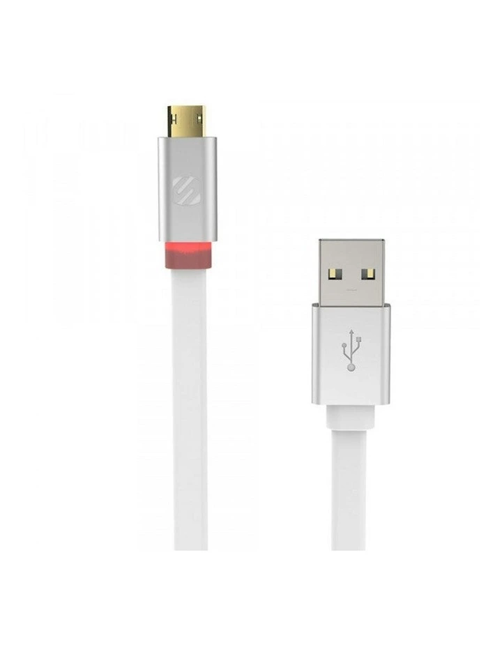 LED Charge & Sync Reversible Cable 3ft in White image 1