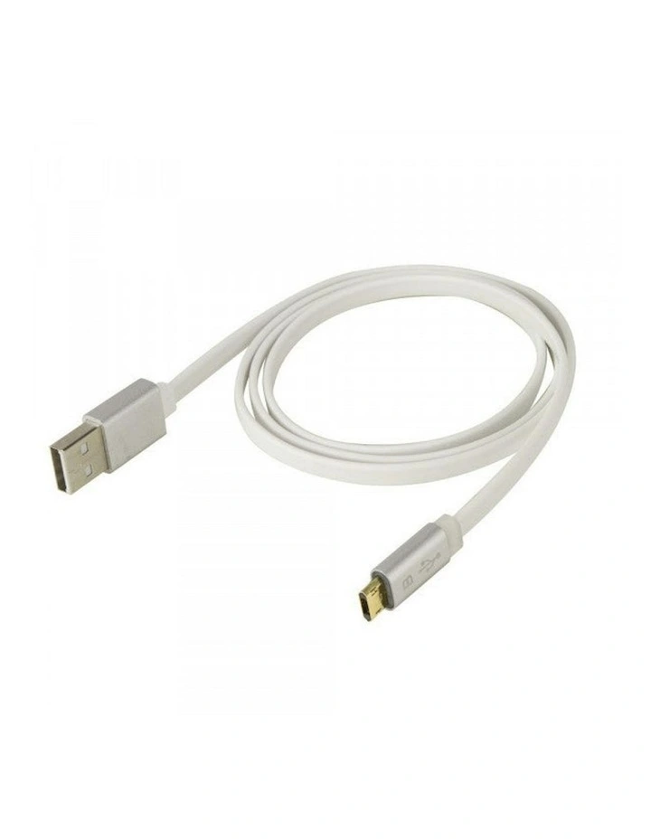 LED Charge & Sync Reversible Cable 3ft in White image 2