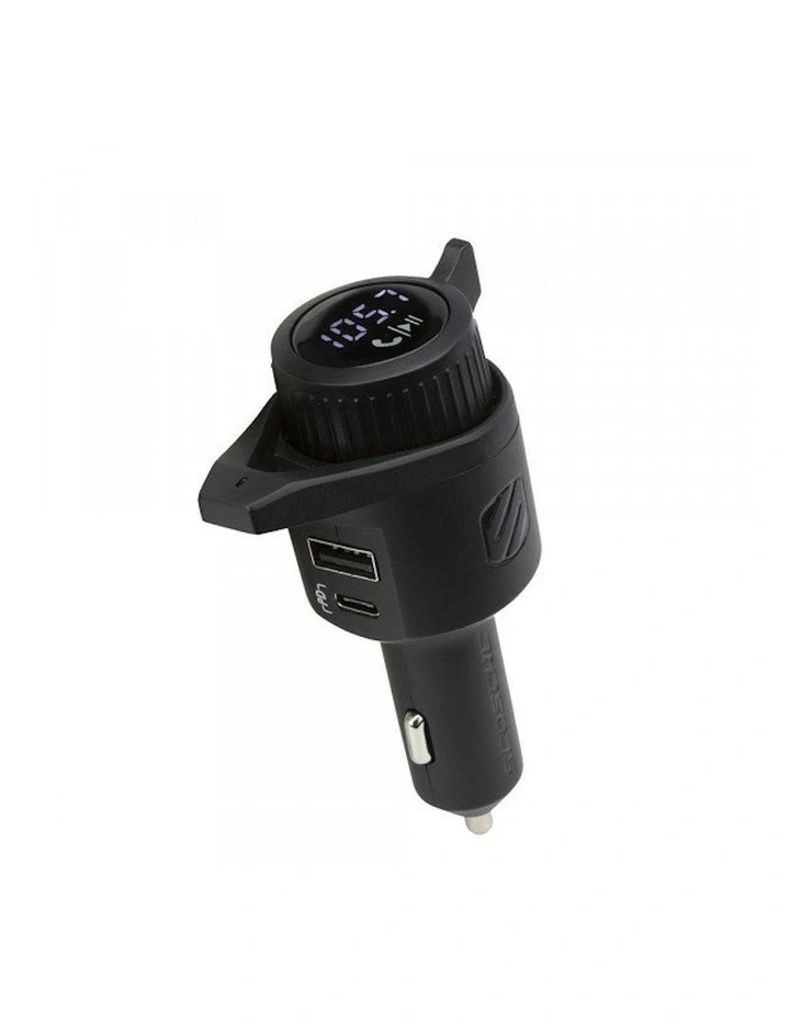 BTFreq Power Delivery Wireless Hands-Free Car Kit USB-C & USB-A Inputs in Black image 3