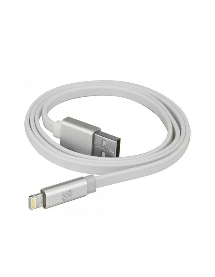 Charge & Sync Cable with Charge LED for Lightning USB Devices 3 ft Cable Length in White image 3