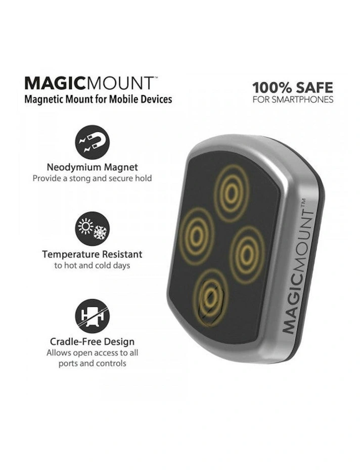 Magicmount Magnetic Pro Power Socket Mount With Usbc-Pd Charger Port in Black image 2