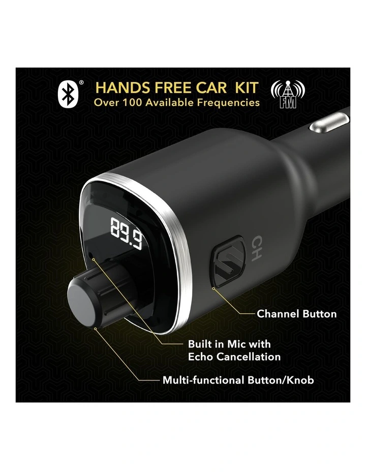 BTFreq Bluetooth FM Transmitter in Black image 6