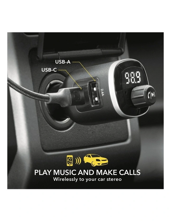 BTFreq Bluetooth FM Transmitter in Black image 7