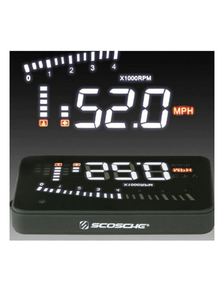 HeadsUp OBDII Add-on Heads Up LED Display in Black image 3