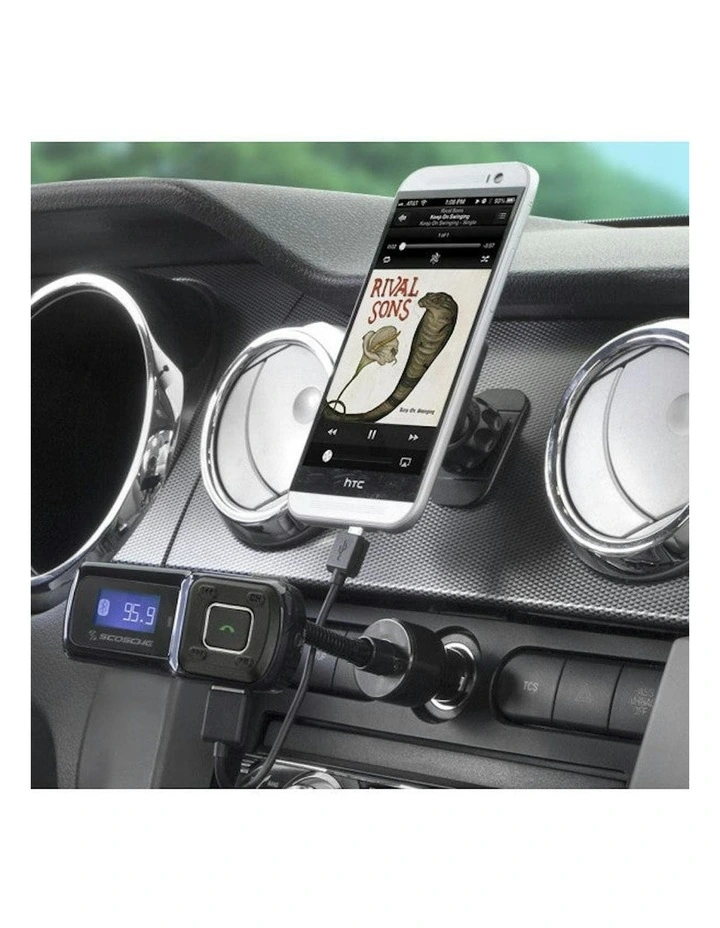 Handsfree Car Kit with FM Transmitter in Black image 2