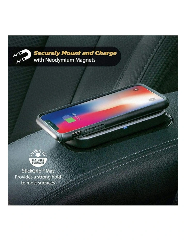 Wireless Charging Magnetic Mat Mount  5-10w in Black image 5