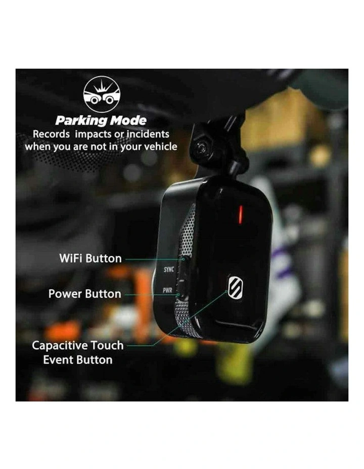 Dash Cam Nexar 1080p Sony Starvis Suction Mount 32GB SD in Black image 5