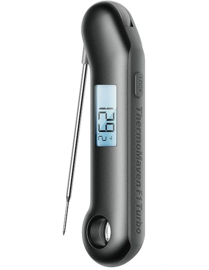 F1 Turbo in Black Meat Thermometer in Black image 3