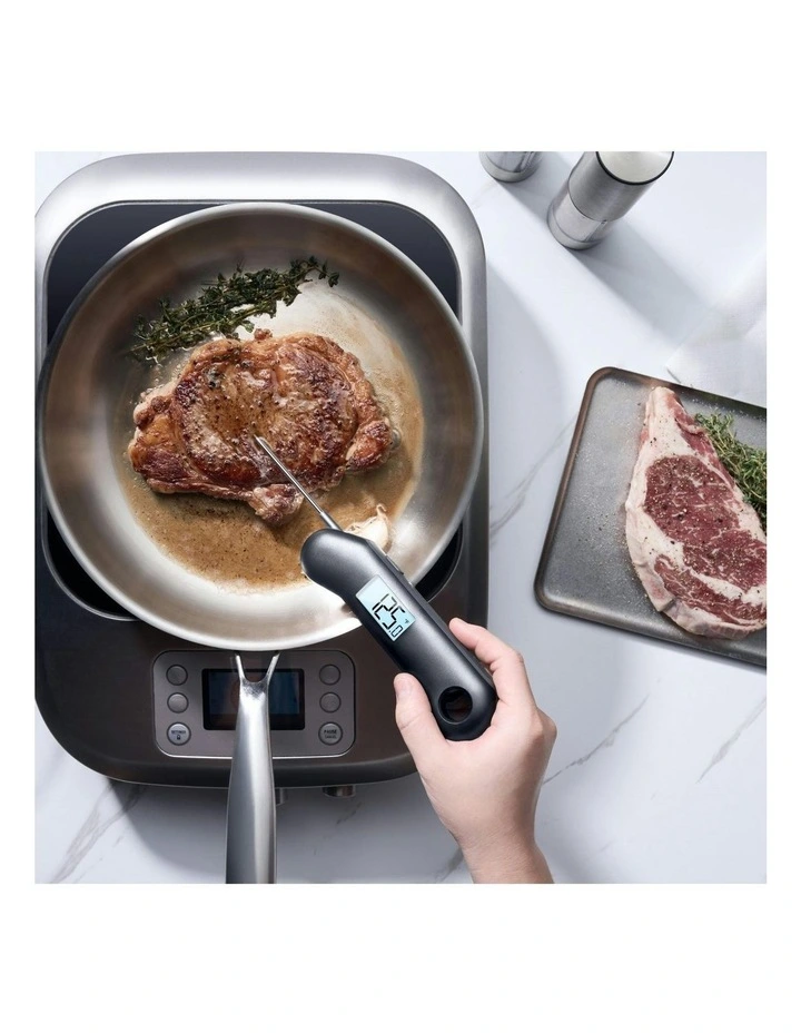 F1 Turbo in Black Meat Thermometer in Black image 4