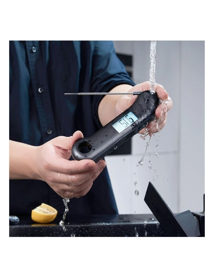 F1 Turbo in Black Meat Thermometer in Black image 7