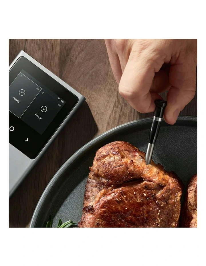 Sync Dual Wireless 2 Probe Meat Thermometer in Silver image 2