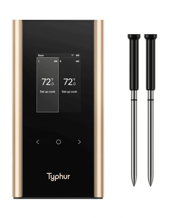 Sync Gold Dual 2 Probe Meat Thermometer in Black image 1