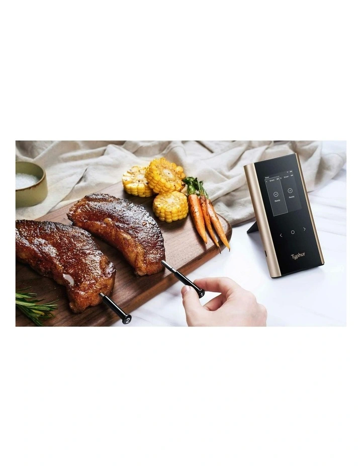 Sync Gold Dual 2 Probe Meat Thermometer in Black image 5