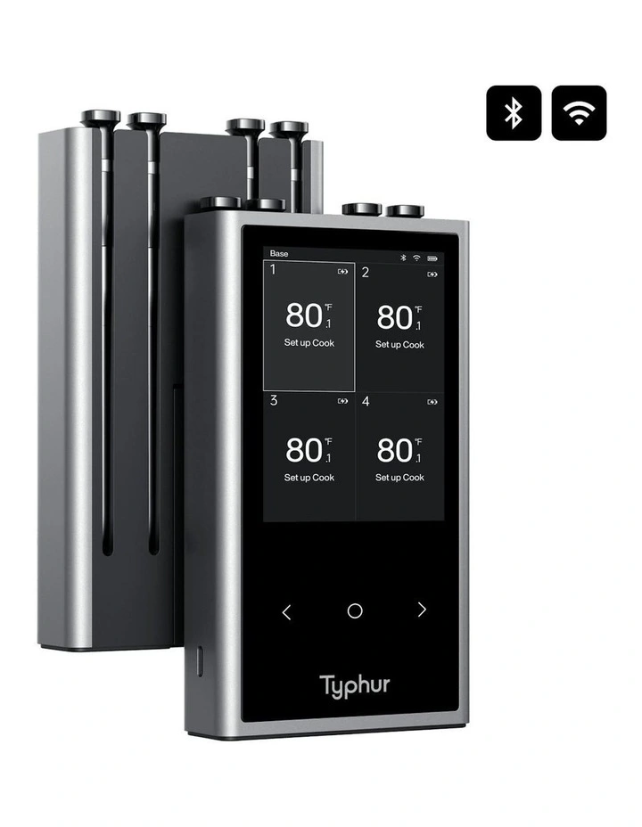 Sync Quad Wireless 4 Probe Meat Thermometer in Black image 2