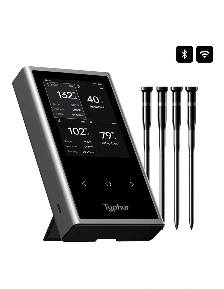 Sync Quad Wireless 4 Probe Meat Thermometer in Black image 3