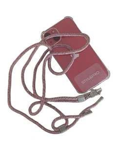 Cross Body Phone Strap in Malaga Rosy