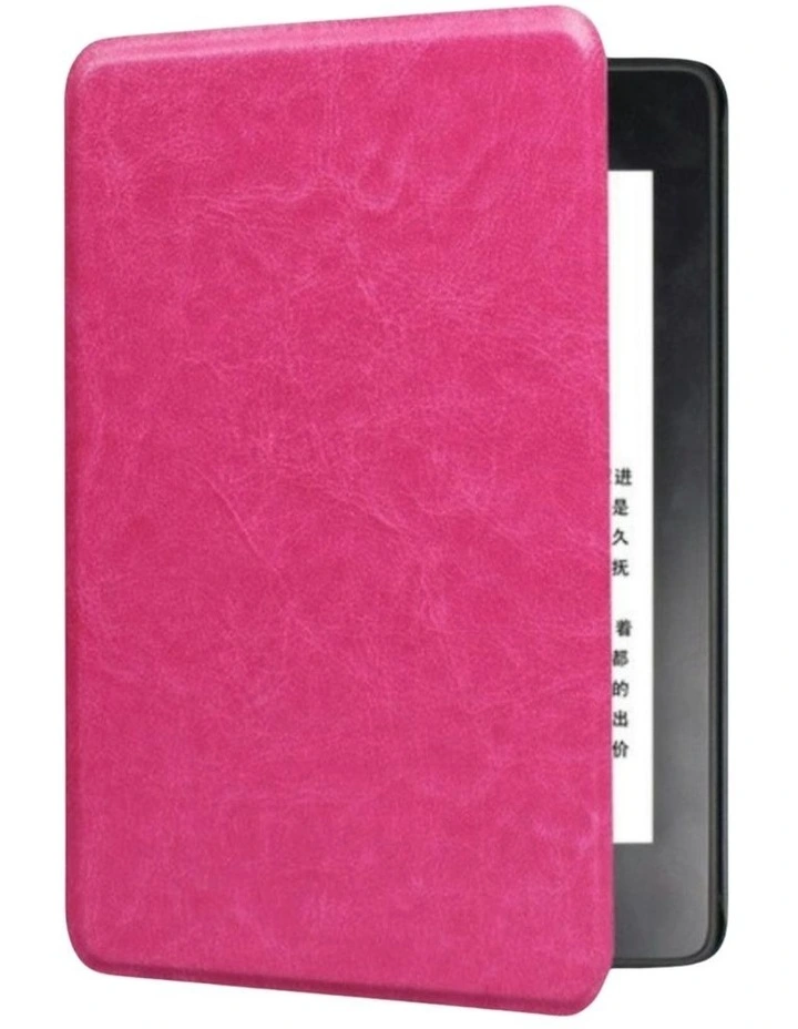 Kindle Paperwhite 6.8 Case with HandStrap in Rose Red image 1
