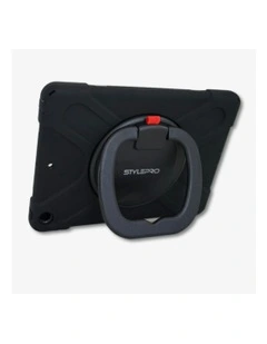 iPad 10th and 11th Generation Tough Shockproof Kids Case with Rotating Stand in Black