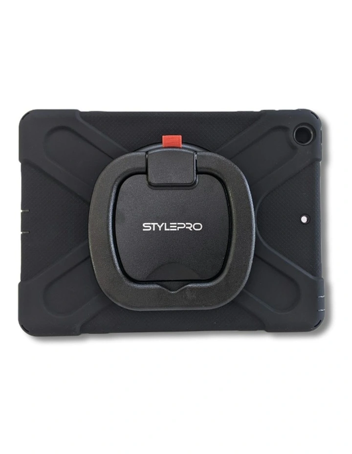 iPad 10th and 11th Generation Tough Shockproof Kids Case with Rotating Stand in Black image 2