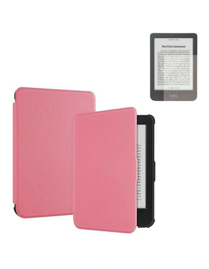 Combo Kobo Clara Slim-Fit Case With Screen Protector in Pink image 1