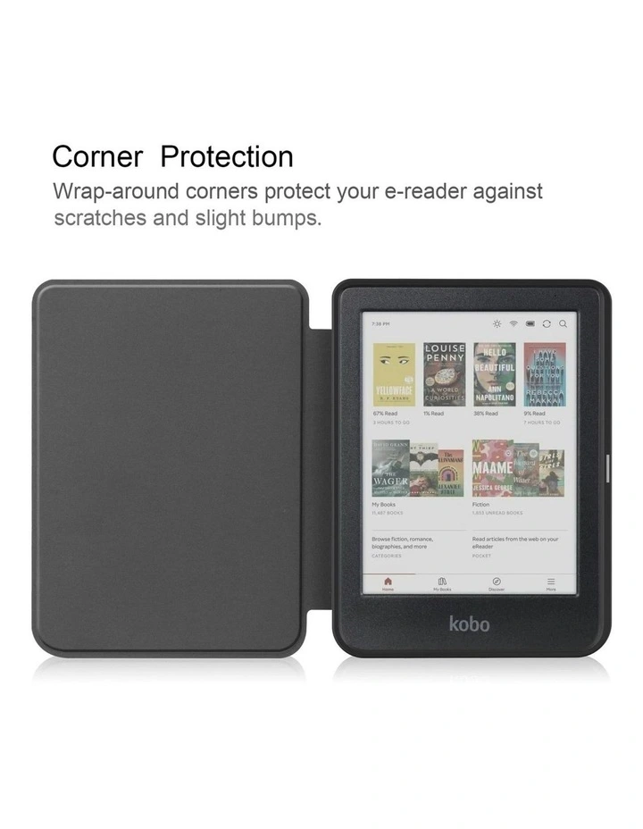 Combo Kobo Clara Slim-Fit Case With Screen Protector in Red image 6