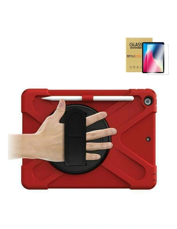 Ipad 10th And 11th Generation Case With Screen Protector in Red image 1