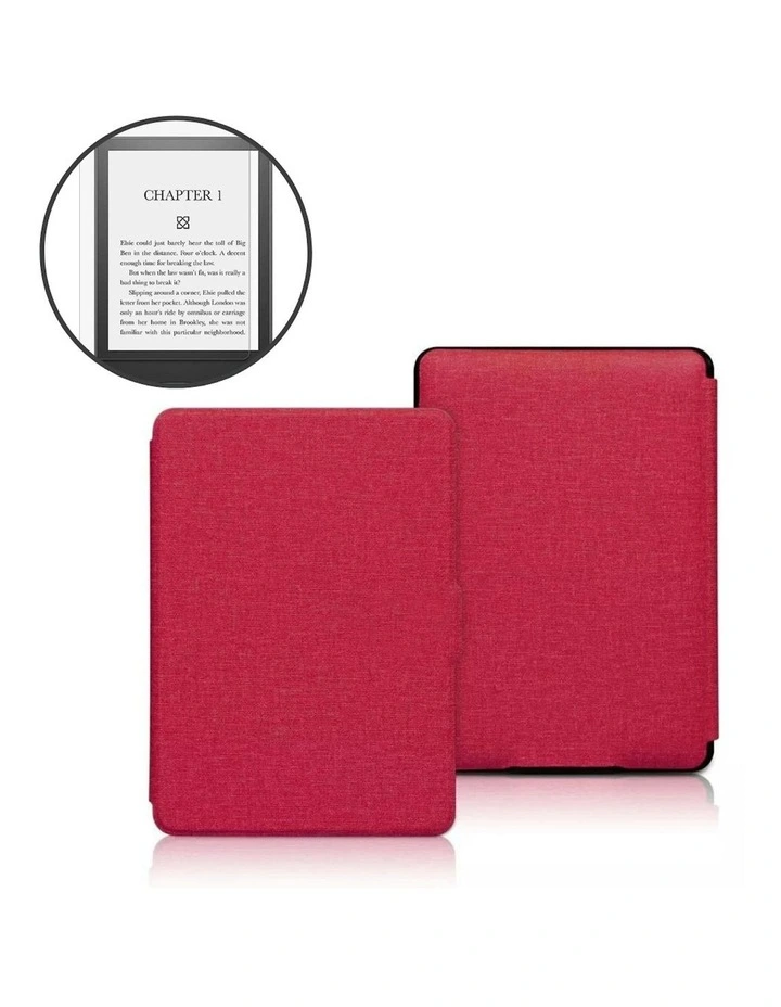 Kindle Paperwhite And Colorsoft 7 Case Plus Screen Protector in Red image 1