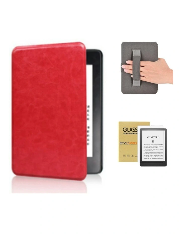 Kindle Paperwhite 7 And Colorsoft 7 Case With Screen Protector in Red image 1