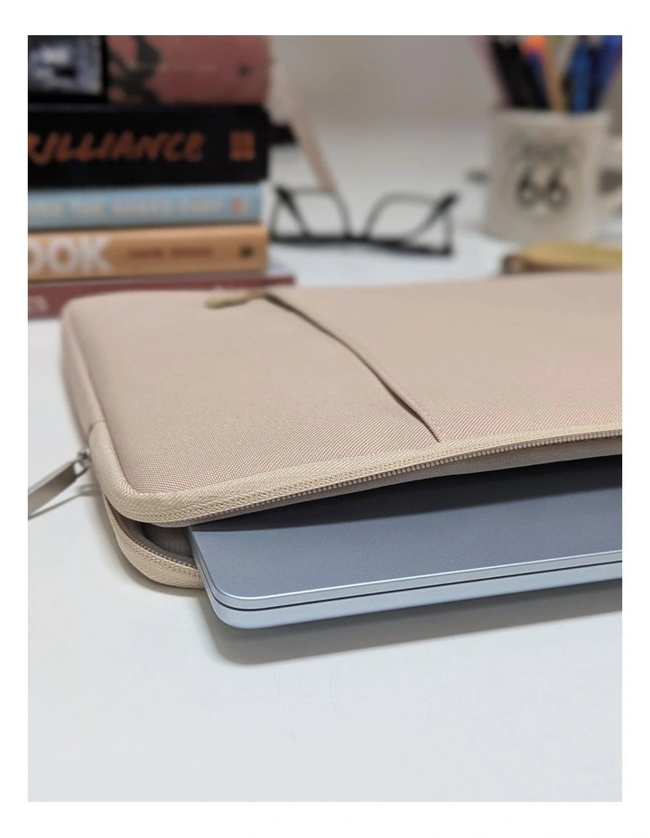 Laptop and Macbook Sleeve in Beige image 3