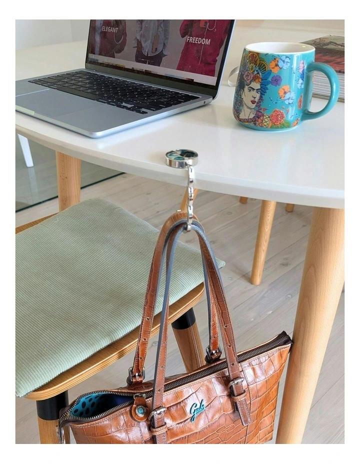 Handbag Holder in Silver image 7