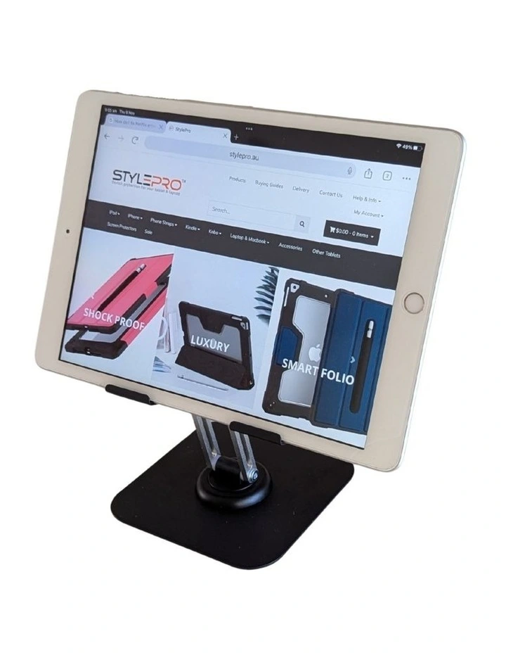 360 Rotatable Tablet Stand, iPad & Tablets up to 13 in Black image 3