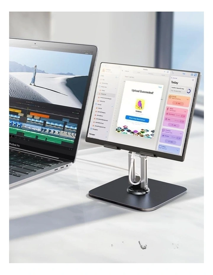 360 Rotatable Tablet Stand, iPad & Tablets up to 13 in Black image 7