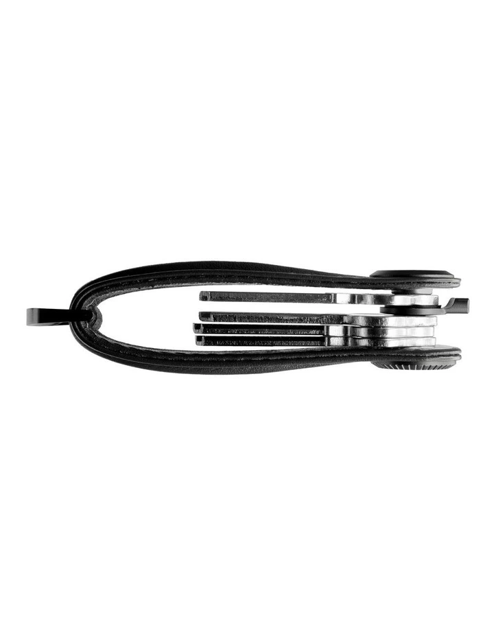 Leather Key Organiser Pro in Black image 3
