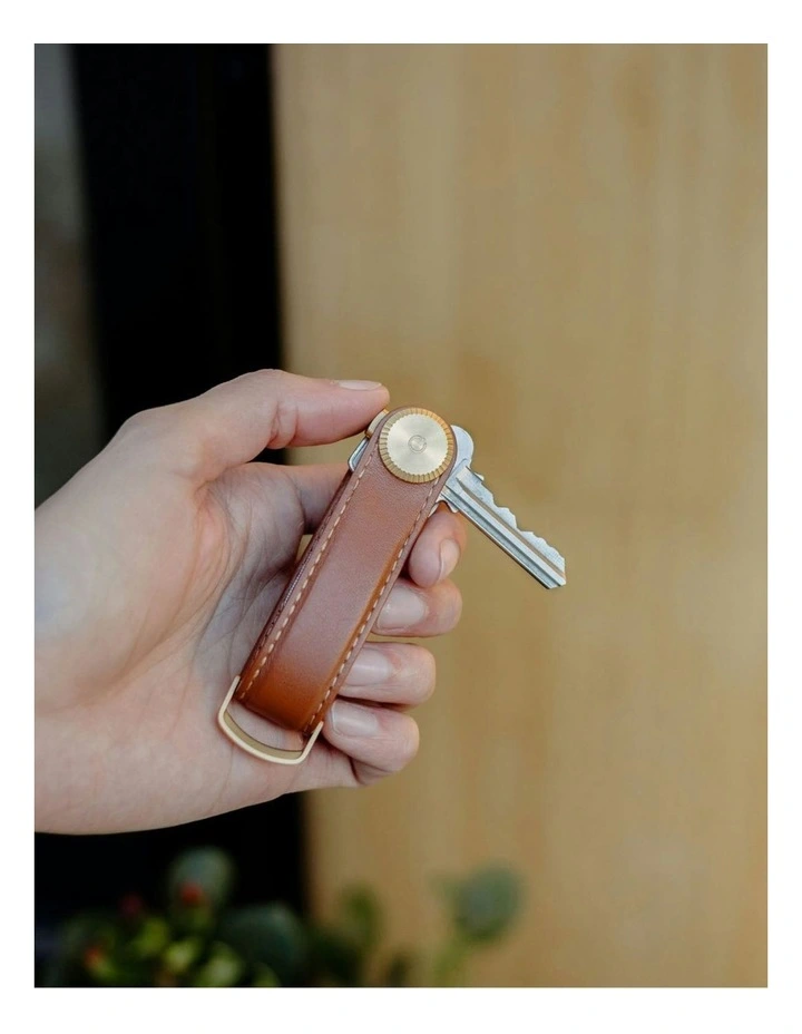 Leather Key Organiser Pro in Cedar image 2