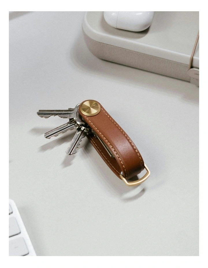 Leather Key Organiser Pro in Cedar image 4