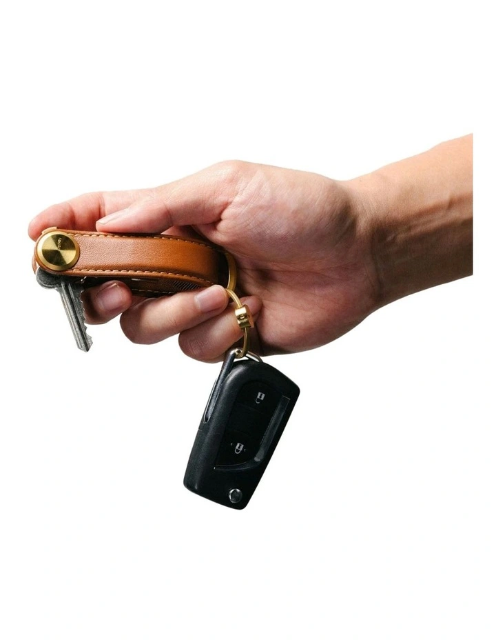 Leather Key Organiser Pro in Cedar image 5