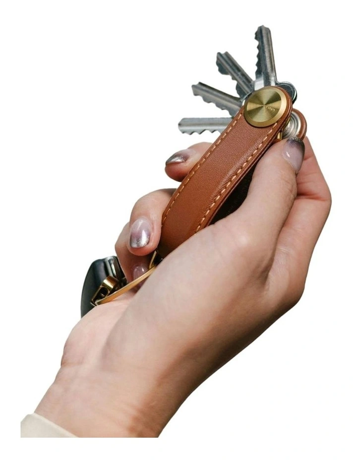 Leather Key Organiser Pro in Cedar image 6