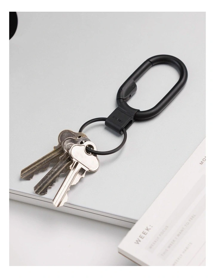 Clip Mini Keyring in Black image 1