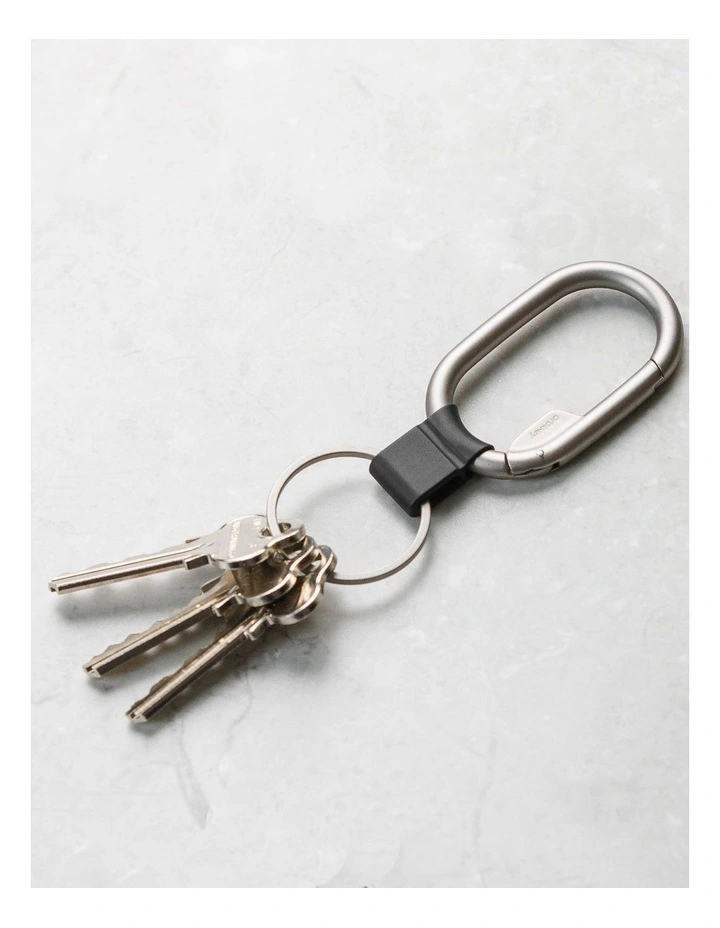 Clip Mini Keyring in Black image 2